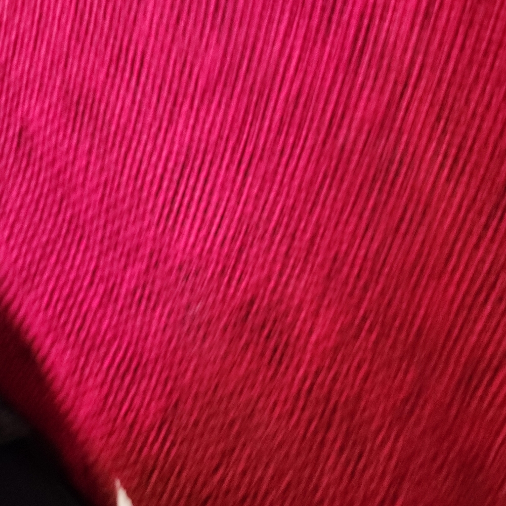 Multiples Vibrant Red Button-Up Pullover Cotton B… - image 8